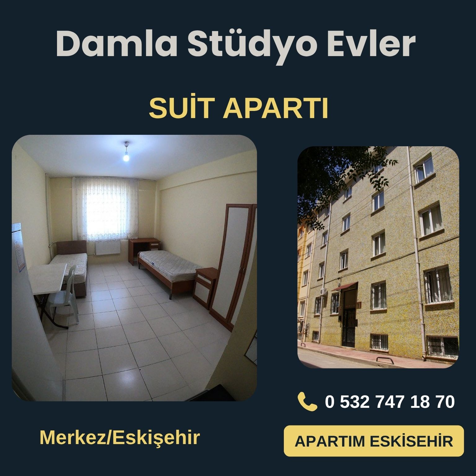 Damla Stüdyo Evler Kırmızı